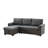 Henos Reversible Sleeper  84" Reversible Sleeper Sectional Sofa with Storage Chaise, USB Charging Ports and Pocket-1955271281