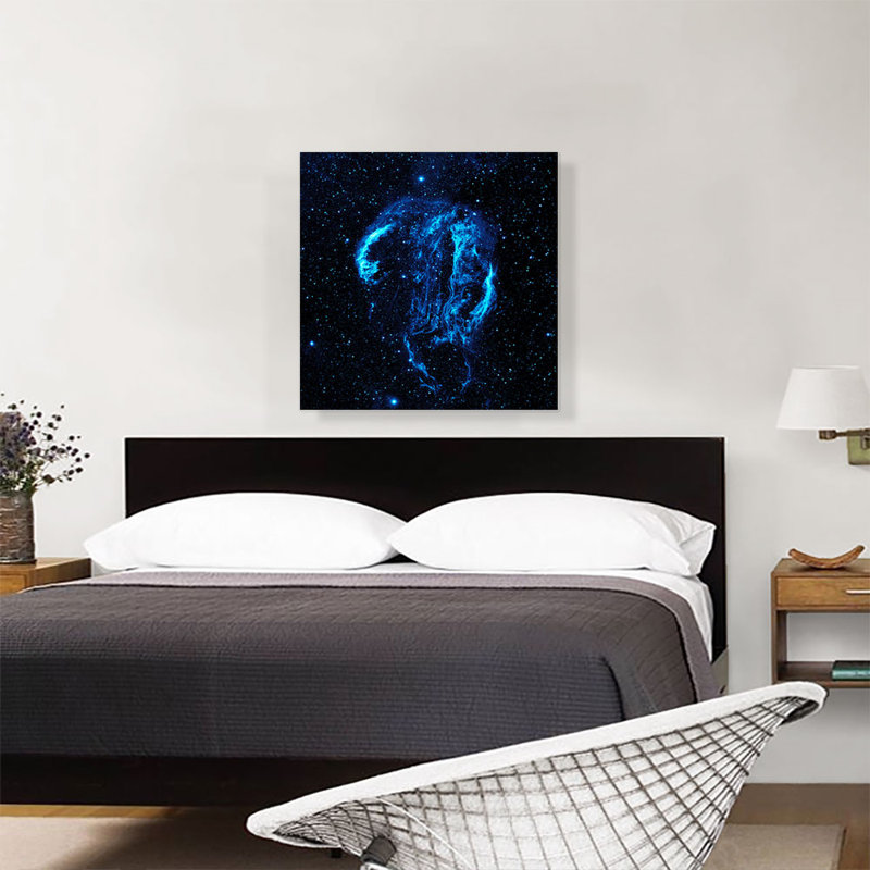 Cygnus Loop Nebula Hubble Telescope Nasa, reproduction d'art sur toile tendue, H 26 po x l 26 po x P 1,5 po