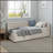 Modern Style Twin Size L Shape Corner Bed, Linen Upholstered  Daybed  With Two Storage Drawers-1629554166