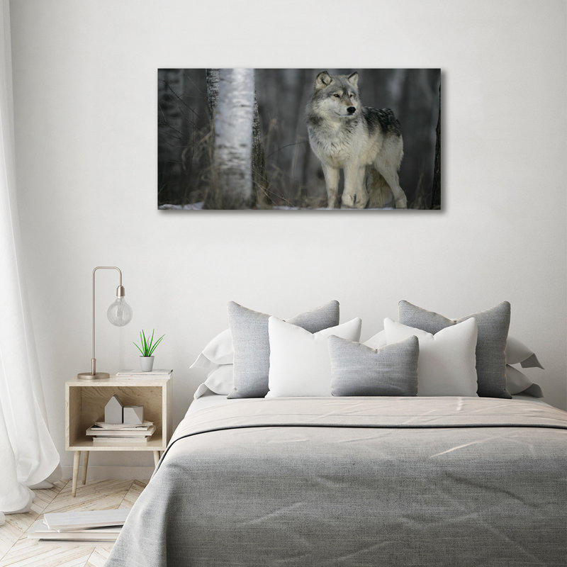 Grey Wolf - Wrapped Canvas Print
