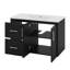 Ensemble de meuble-lavabo mural 36 po avec lavabo 36 po, armoire de rangement flottante moderne avec 2 tiroirs-860223795