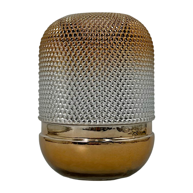 Vase de table Zidler, Or / argent / gris