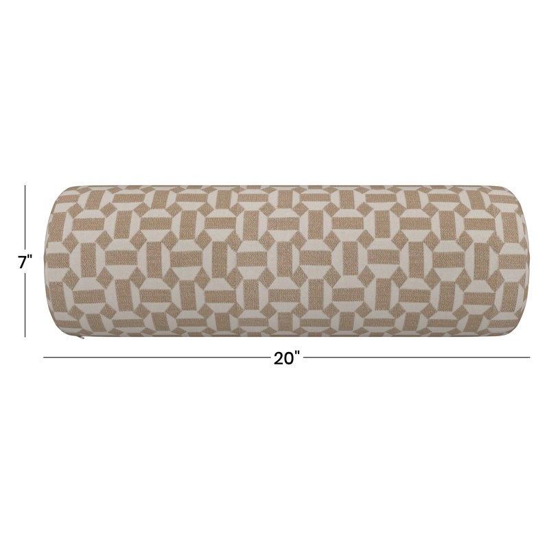 Amala Sunbrella® Indoor/Outdoor Bolster Pillow, Assemble Sand