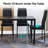 Dining Table for 4-6 Person,47" Rectangular Wooden Dining Table Top and Metal Frame for Home Kitchen Dining Desk