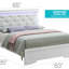 Grand lit Verona G6790C-QB3, champagne argenté