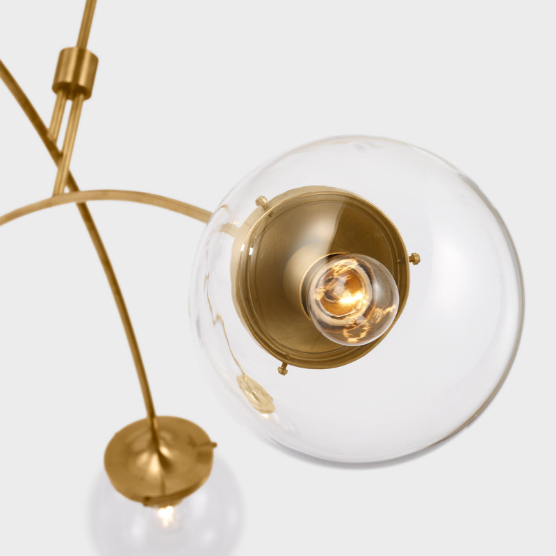 Prescott 4 - Light Chandelier, Soft Brass, Clear