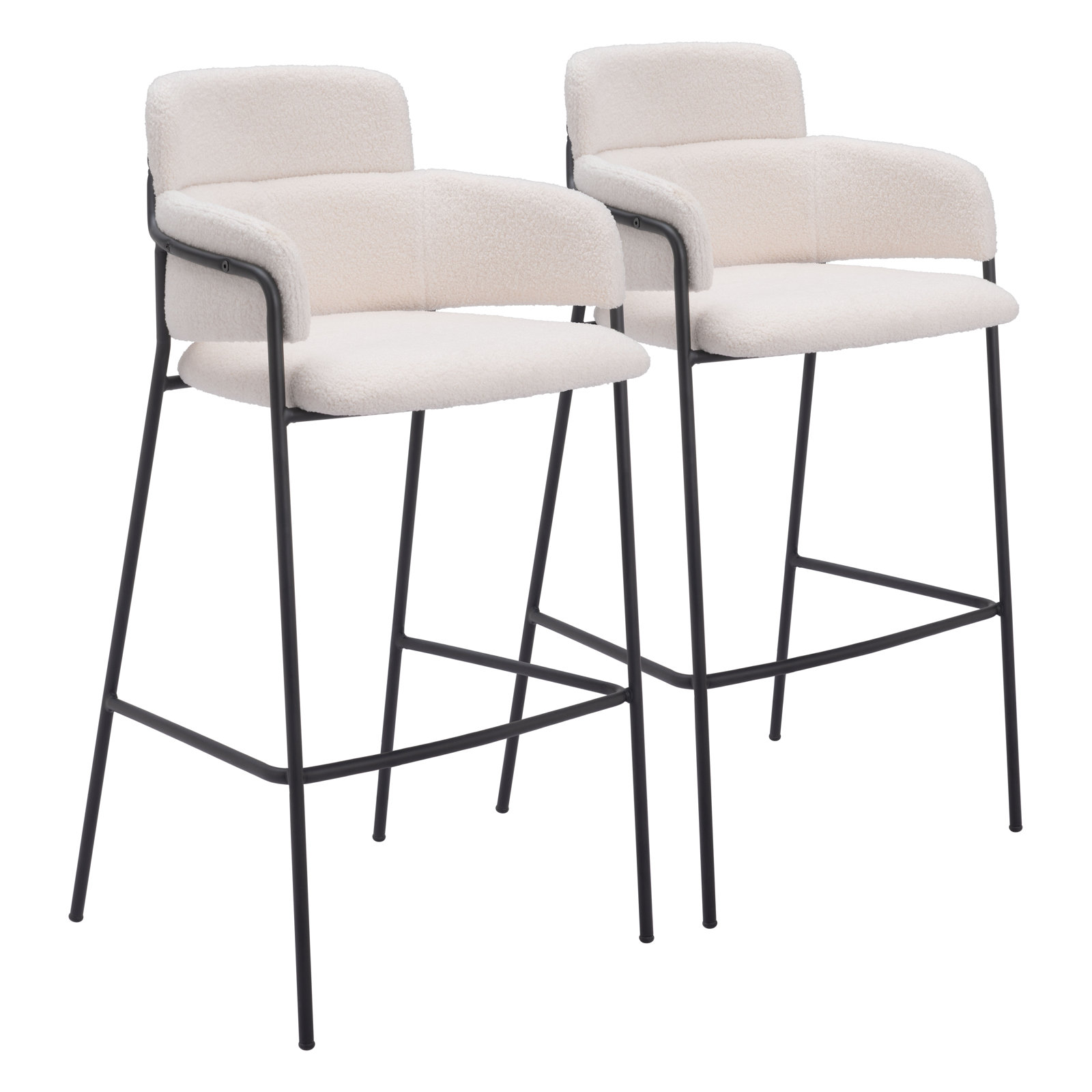 Kidman Bar and Counter Stool, Cream, Bar Stool (29.9" Seat Height)