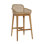 Audra 39" Tall Outdoor Teak Wood Bar Stool, Natural