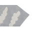 Handmade Tufted Rectangle 4' x 5'3" Cotton Area Rug in Gray/White