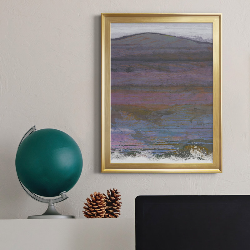 «Majestic Mountains I», reproduction encadrée de qualité supérieure, prête à être accrochée, Or