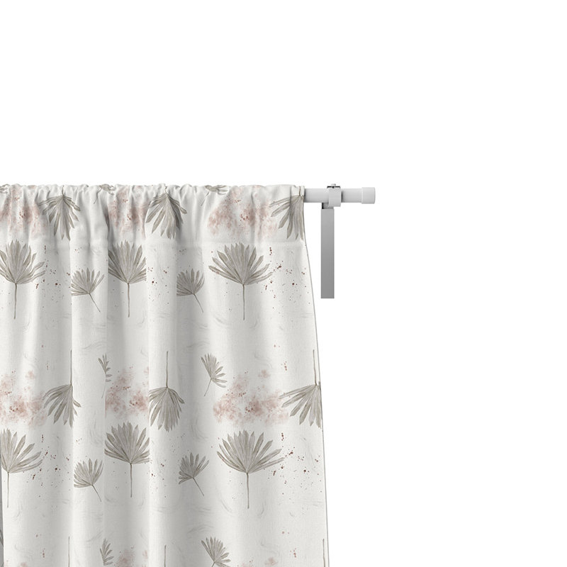 Panneaux de rideaux semi-transparents abstraits, L 20 po x L 52 po