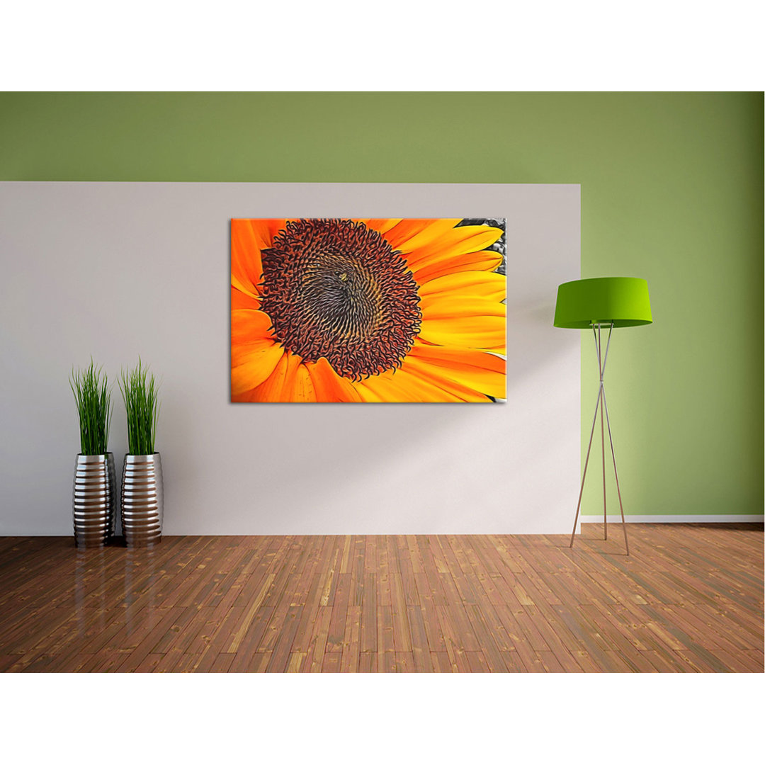 Leinwandbild Große anmutige Sonnenblume