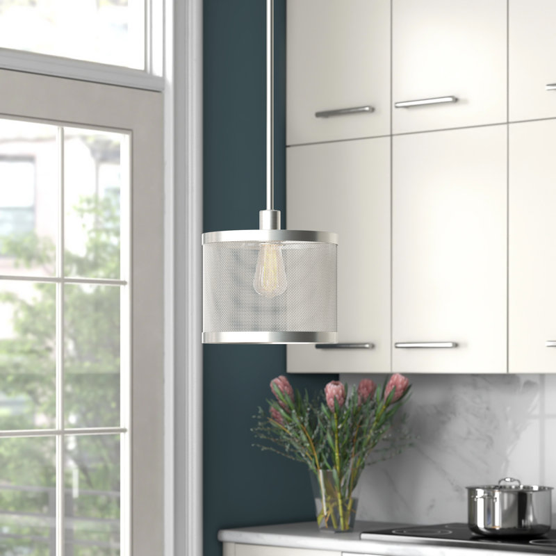Emilia 1 - Light Single Pendant, Brushed Nickel