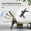 2 chaises longues pliantes, chaises de bronzage inclinables, beige