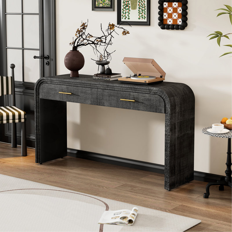 Console 59,03 po, Noir antique