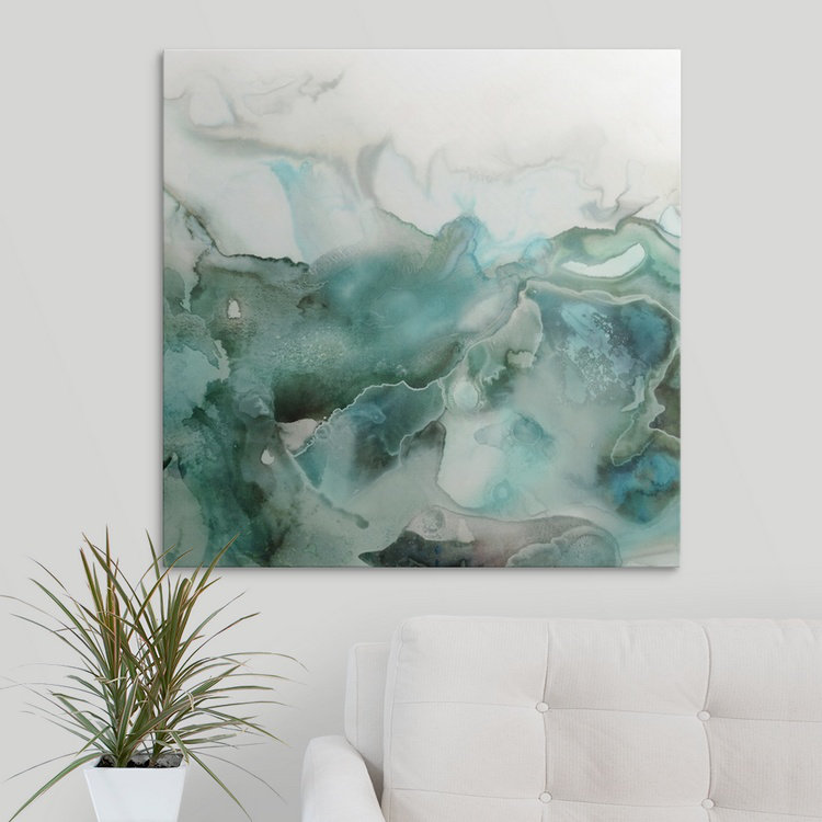 «Bubbles I» par Funkley, reproduction d'art sur toile, H 35 po x l 35 po x p 1,5 po