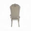 Ensemble de 2 fauteuils capitonnés ivoire et blanc os