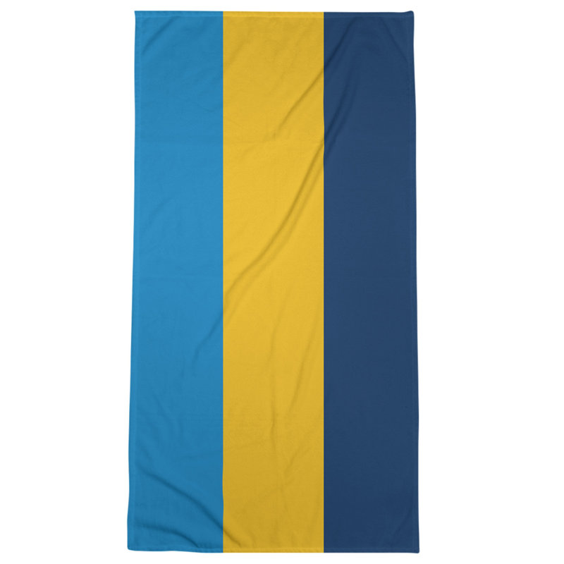 Microfiber Bath Towel, Tennessee Red Football Blue/Gold/Navy