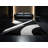 Soft Plush Ebbert Modern & Contemporary Geometric Area Rug in Black – Black Binding-1180651016
