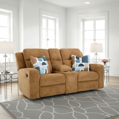 Upholstered 75 " Polyester Blend Loveseat