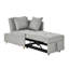 Fauteuil convertible convertible à dossier réglable avec canapé-lit et roulettes, tissu en lin moderne pour le salon pour les espaces restreints-131049490-131049492