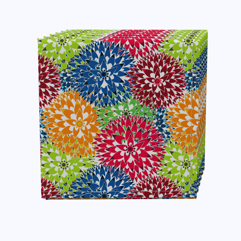 Cotton Floral Square Napkin