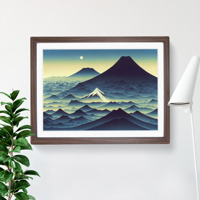 Legendary Japanese Mountains 1 Piece Single Picture Frame Wall Art