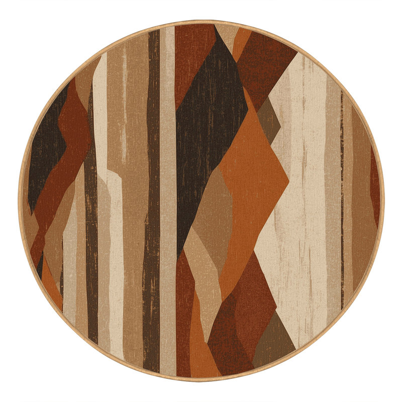 Solar Drift Rug, Round 3'