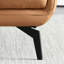 Causeuse-coussin standard en cuir véritable brun