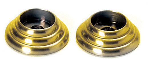 Traditional Brass Rose / Rosette, Polished Brass, 3.3"H x 3.35 W x 1"D