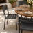 6-Person Round Patio Dining Set With Stackable Chairs-1948938036