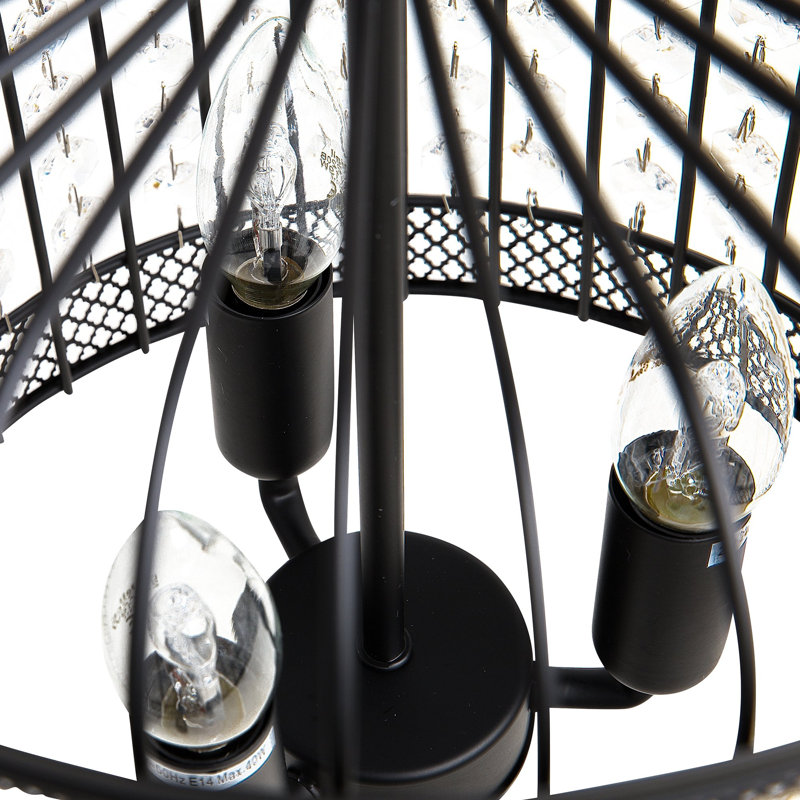 Maxen 3 - Light Black Lantern Pendant