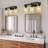Edgware 3-Light Dimmable Wooden Bathroom Vanity Light with Clear Glass Shade-234687276
