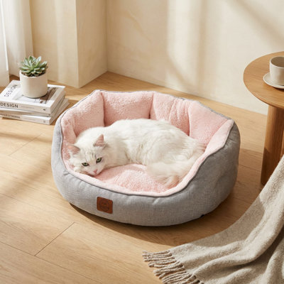 Pawsy Pink Comfort Pillow Cat Bed