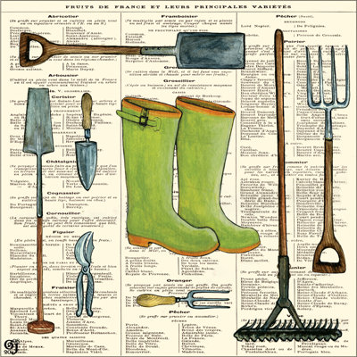 Garden Boots by Ginny Joyner - Wrapped Canvas Print
