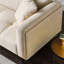Causeuse-coussin modulaire 100% polyester crème