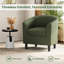 Fauteuil demi-tonneau en cuir 28 po Seldon-1914706308