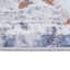 Tapis oriental / extérieur en polyester / polypropylène tressé à la machine oriental ivoire / gris-243795069