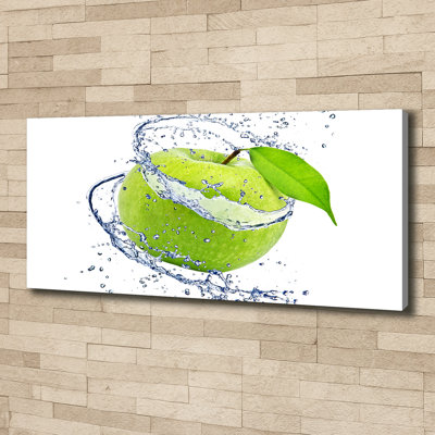 Green Apple - Wrapped Canvas Print