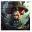 «Alice Green Bow» par The Golden Valley, art mural en verre acrylique-1648222862