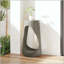 Table de bout MGO avec design creux - gris, texture semblable au bois, sans assemblage-129458333