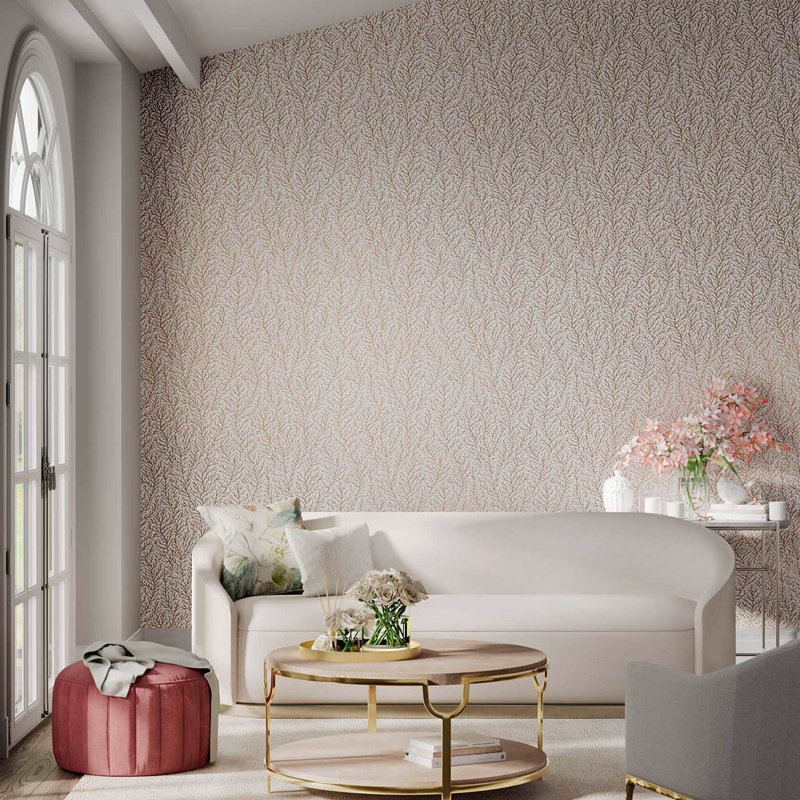 Atoll 10.05m x 52cm Wallpaper Roll, Bronze/ Sailcloth