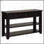 Console en bois de pin massif 48 po, table d'appoint moderne avec 3 tiroirs de rangement et 2 tablettes, facile à assembler-1172187032