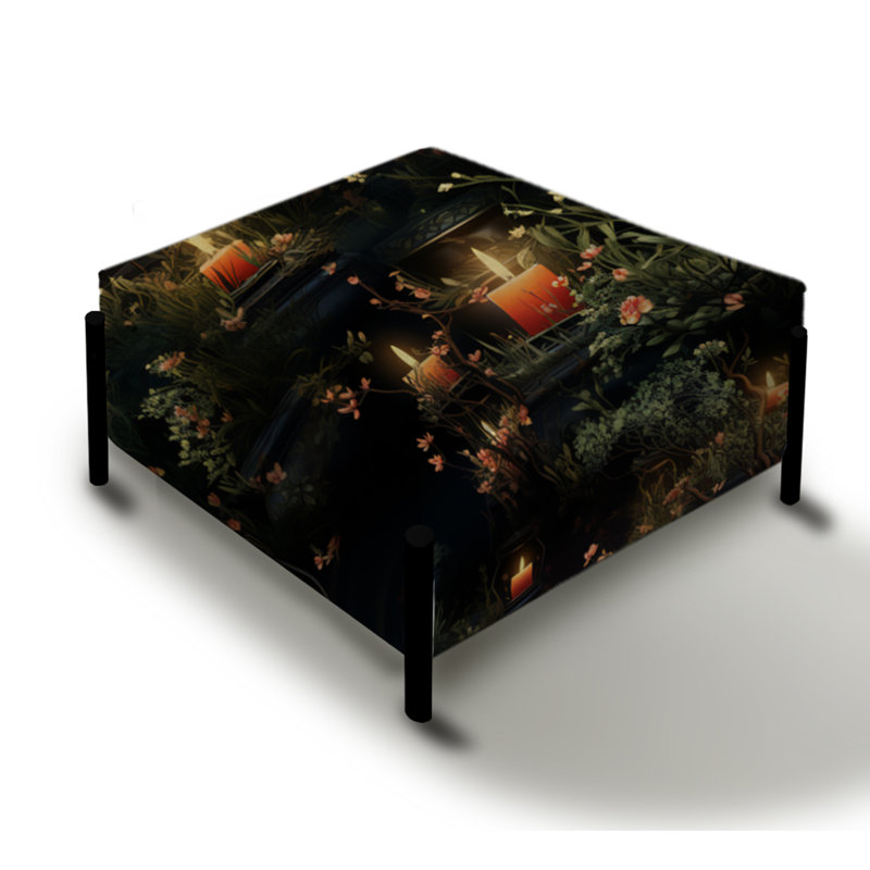 Incense Aroma Ambiance - Grand repose-pieds carré oriental