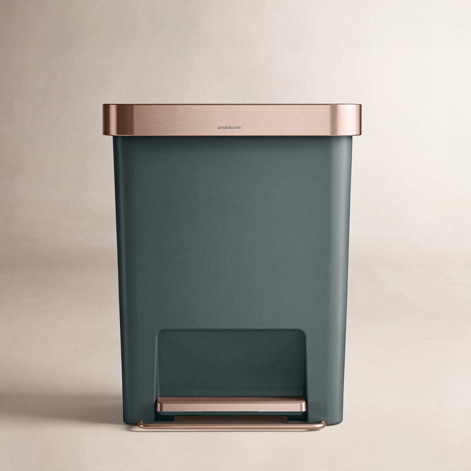 simplehuman 12gal Soft-Close Step-On Can, Hunter