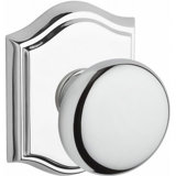 Round Passage Door Knob with Traditional Arch Rose