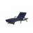 Wicker Reclining Lounge Chair Lawn Sunbathing Chairs Recliner up to 150° Beach Poolside Garden-2017012071