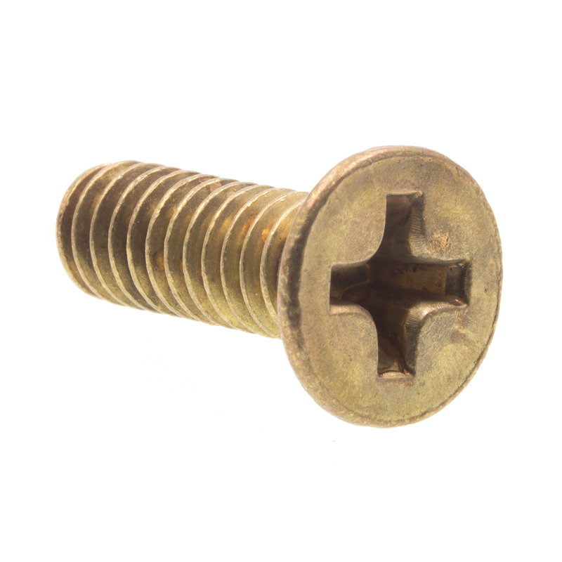 Machine Screws, Flat Head, Phillips Drive, #8-32 X 1/2 in., Brass (100 Pack), 6" H x 3.9" W x 0.65" D