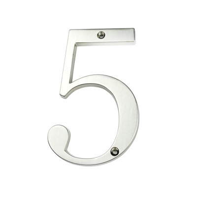 Numéro de maison en métal 4 po (10 cm), alliage de zinc