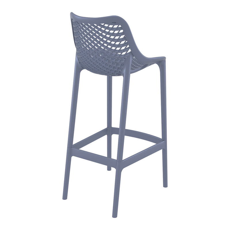 Tabouret de bar pour le patio Farrah, Gris foncé, 29.5"